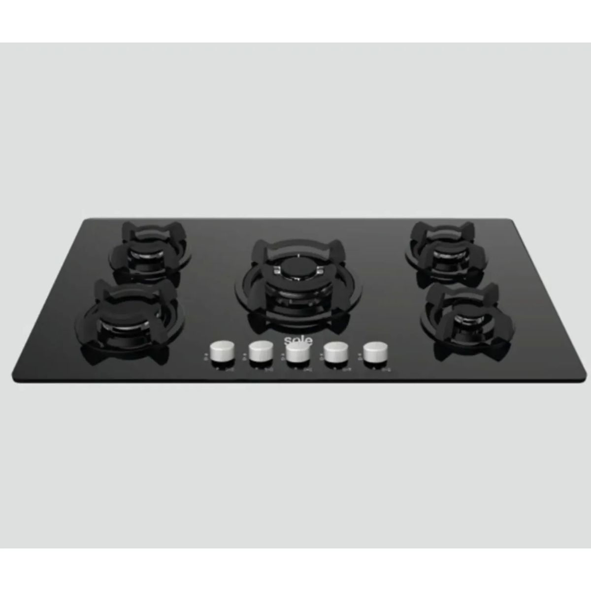 SOLE - Cocina Empotrable a Gas de 5 Hornillas Sole SOLCO033 - Negro