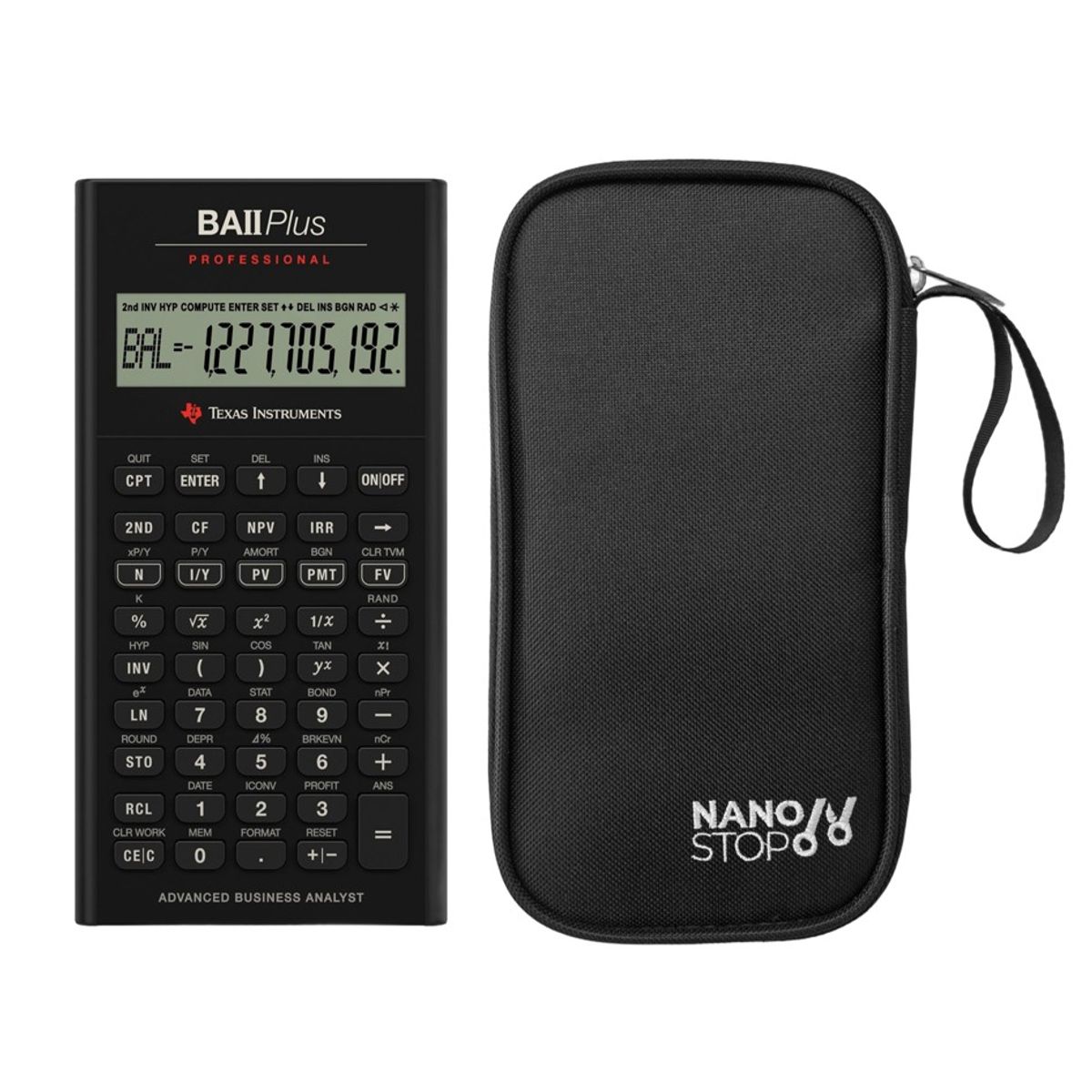 TEXAS - Calculadora Texas Instruments Baii Plus Profesional + Funda Profesional
