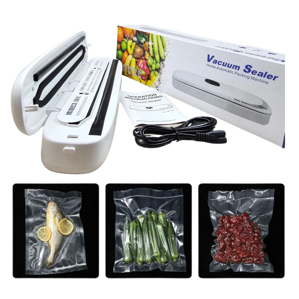OEM - SELLADOR AL VACIO ELECTRICO PARA TODO TIPO DE ALIMENTOS