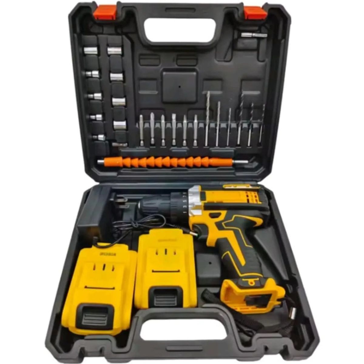 GENERICO - TALADRO CON PERCUTOR DE DOBLE BATERIA DE 48V + HIDROLAVADORA 90V