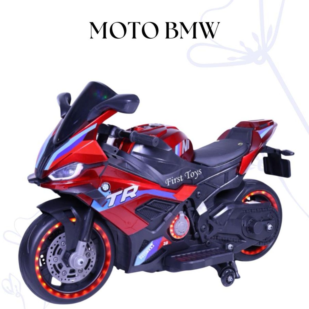 BABY - Moto para niño «BMW» Rojo con Luz