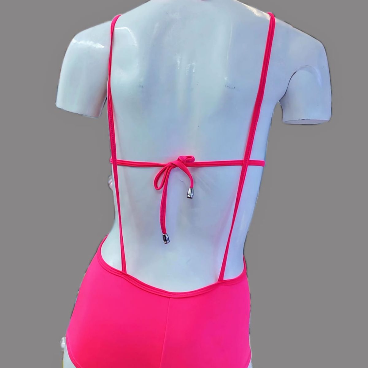 GENERICO - Conjunto para Baile 2Pzas Bra  y Short con tirasTalla SM Color Fucsia en Microfibra DEALCOBA
