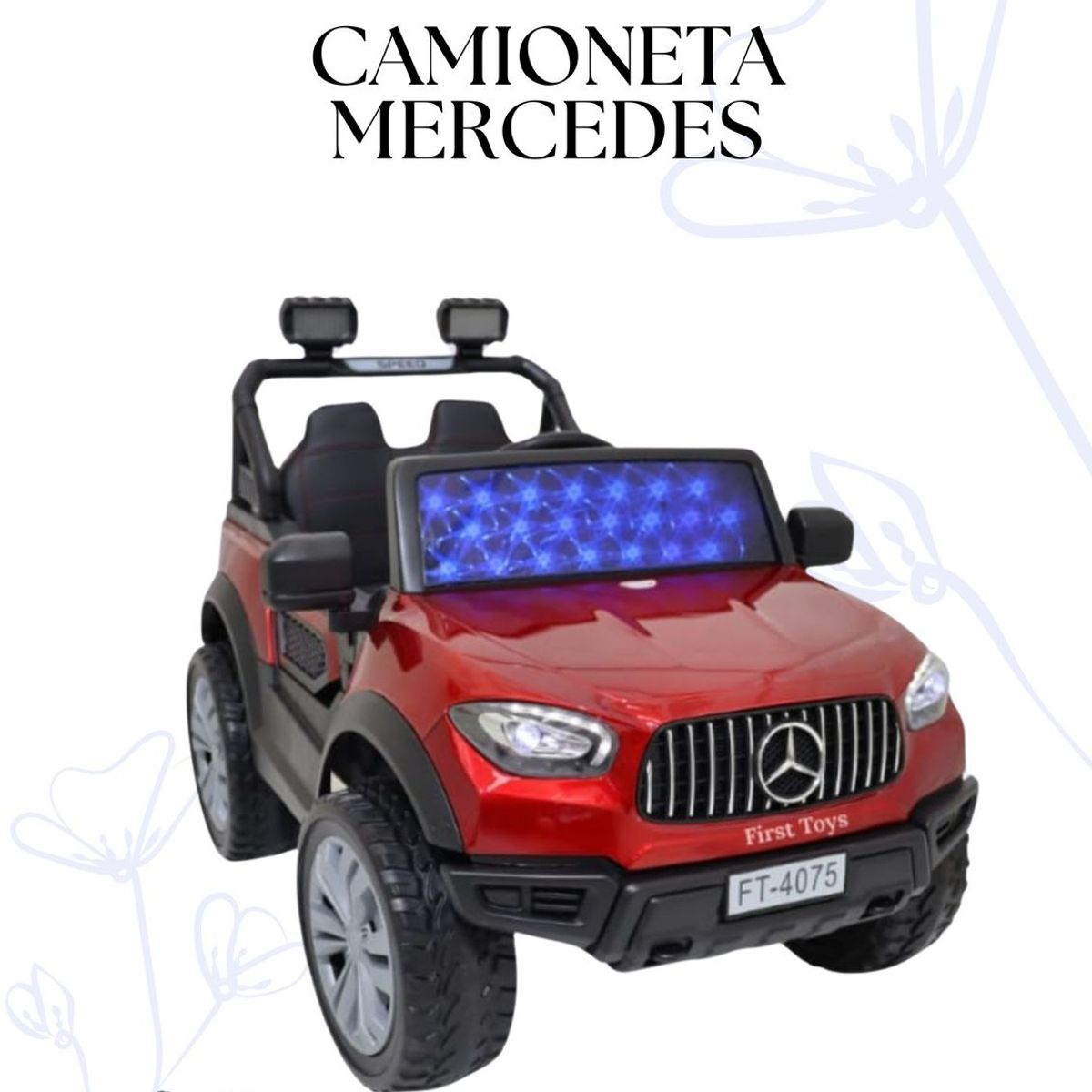 GENERICO - Carro a Batería Para Niños Mercedes Benz - Color Rojo
