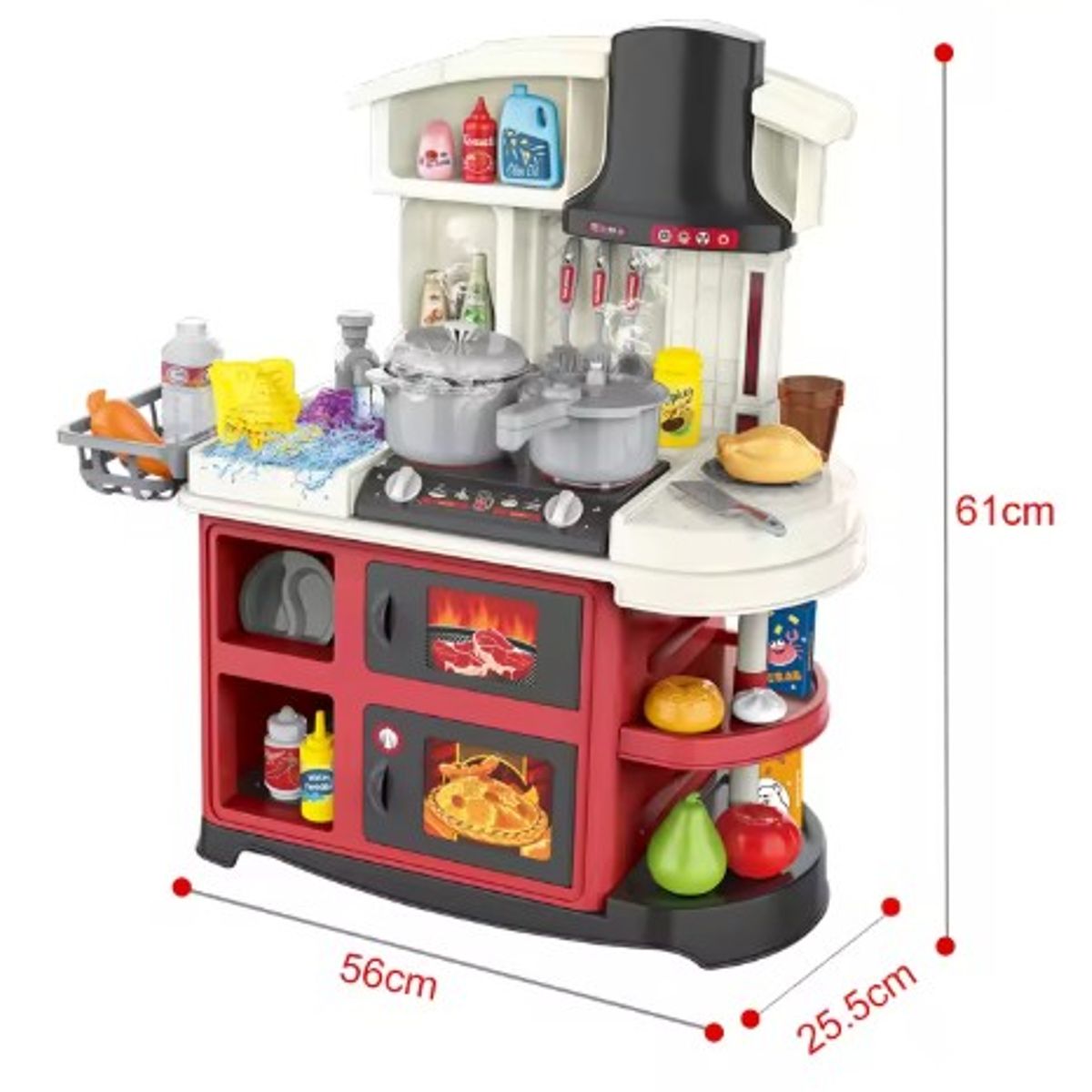 OEM - JUGUETE DE COCINA PARA NIÑAS DE 52PCS SONIDO Y LUCES - IDEAL PARA APRENDER JUGANDO