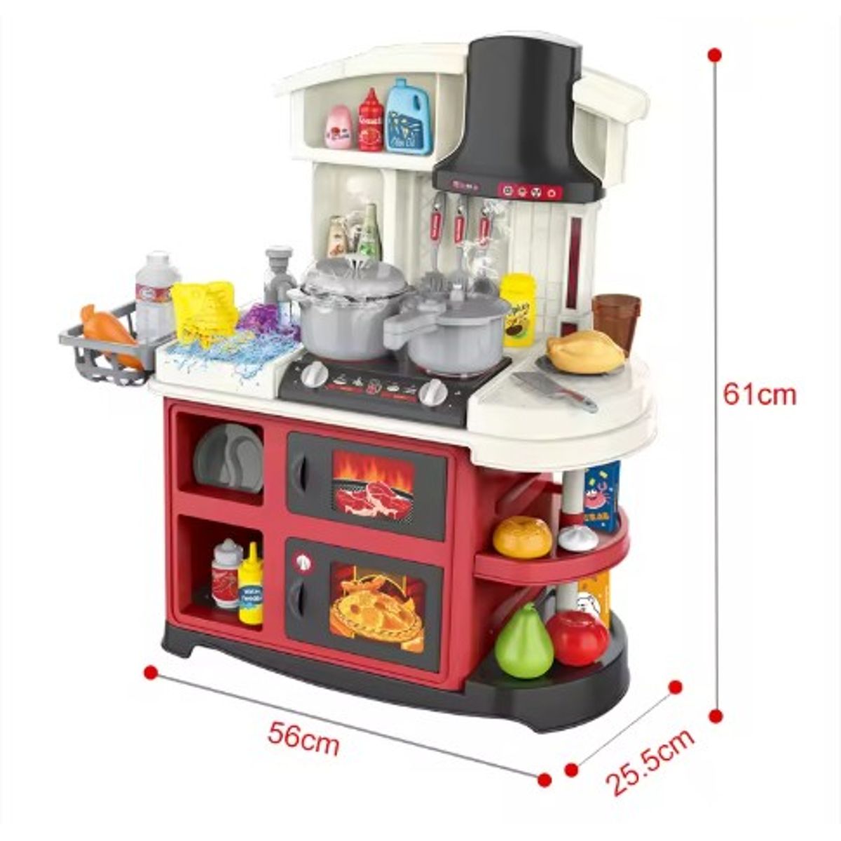 OEM - JUGUETE DE COCINA PARA NIÑAS DE 52PCS SONIDO Y LUCES - IDEAL PARA APRENDER JUGANDO