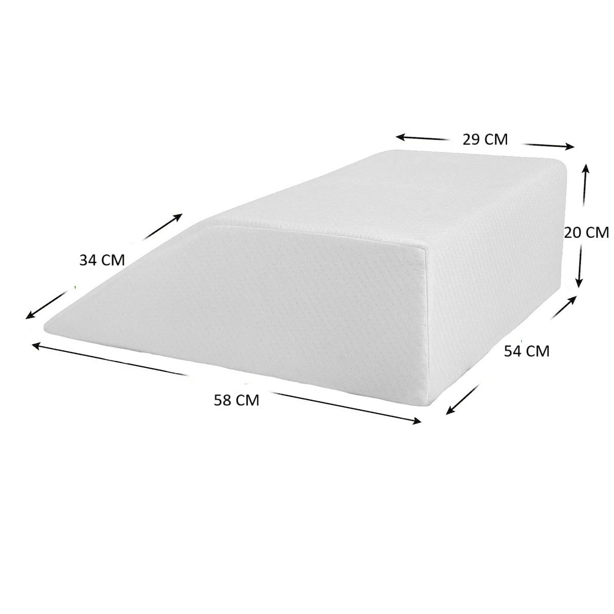 GENERICO - Cojín cuña viscoelastico Piernas 2 Bamboo