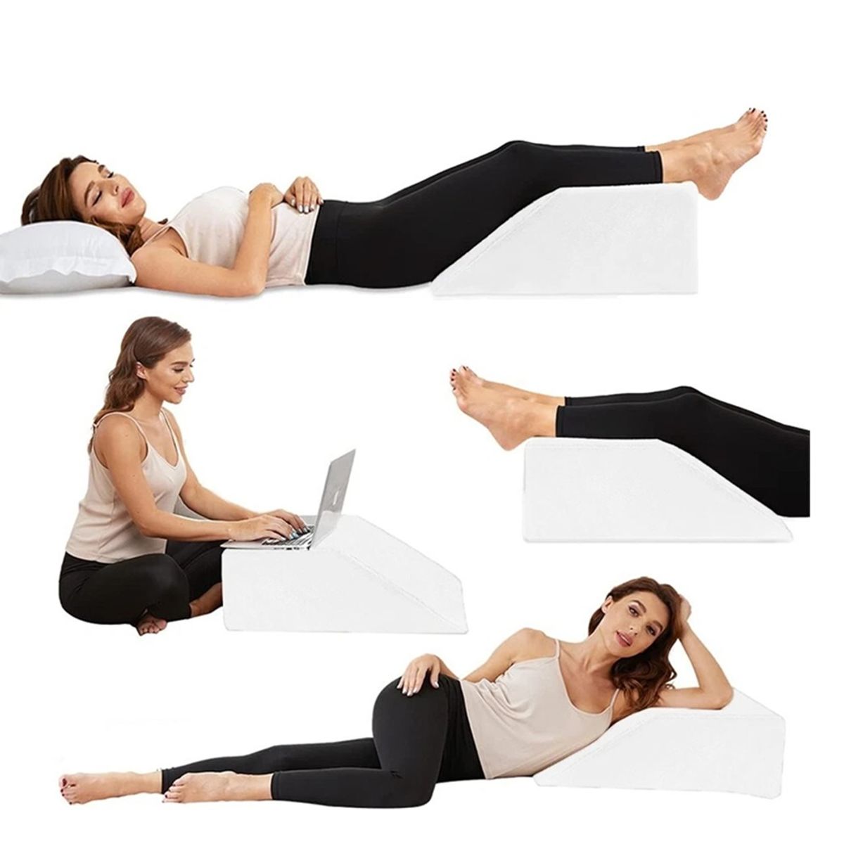 GENERICO - Cojín cuña viscoelastico Piernas 2 Bamboo