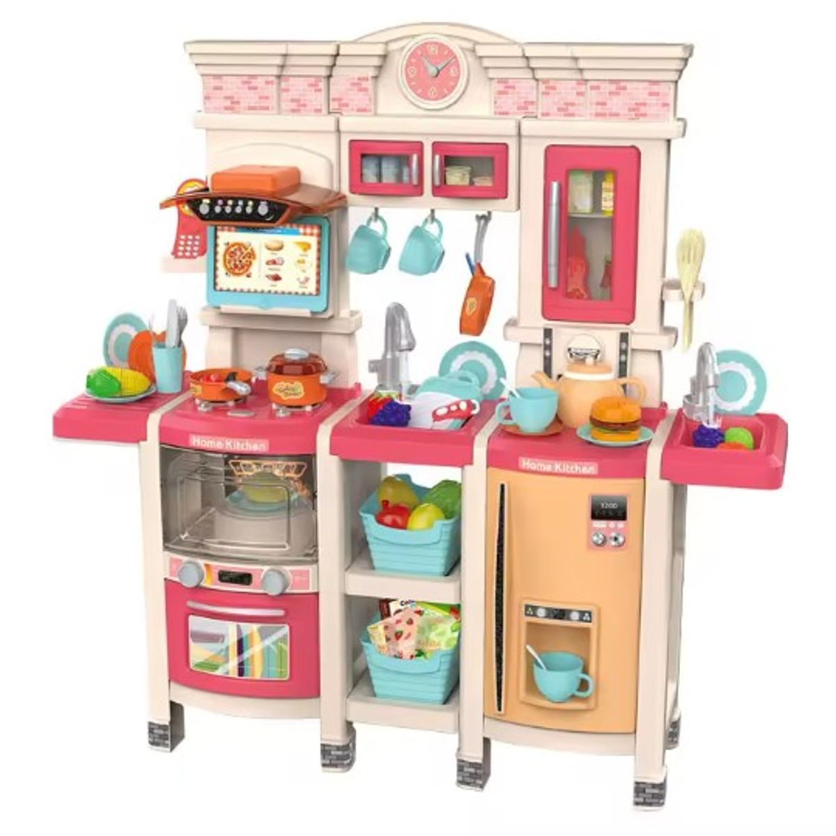 OEM - Cocina Infantil “Roast Chicken” de 1 Metro con Efecto de Vapor  y circulación de agua– 108 Piezas