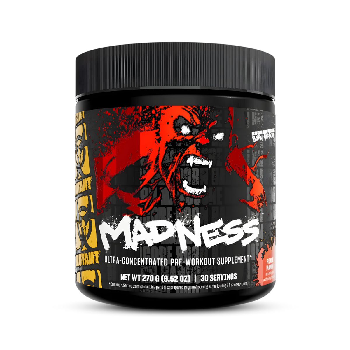 MUTANT - Madness 30 servicios Pre-entreno Mutant - Peach Mango + Straps