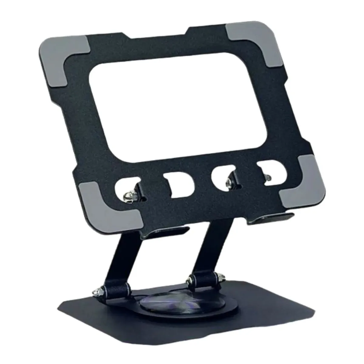 GENERICO - Soporte para Tablet e Ipad de Aluminio 360 Giratorio Base Plegable