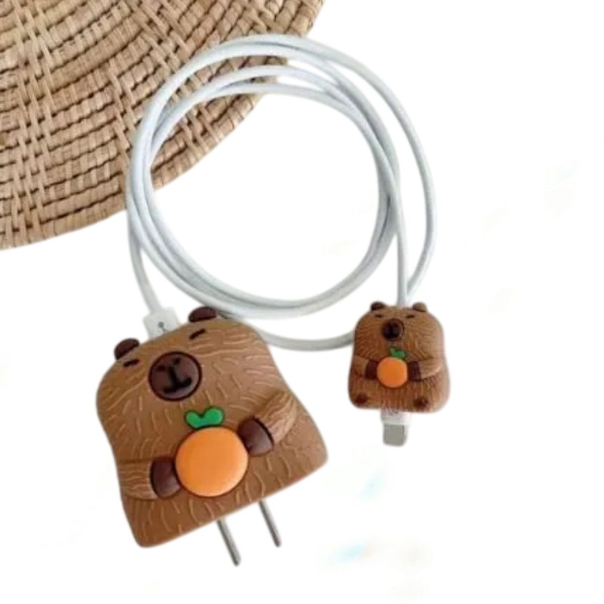 GENERICO - FUNDA DE ADAPTADOR COMPATIBLE PARA IPHONE 20W - CAPIBARA