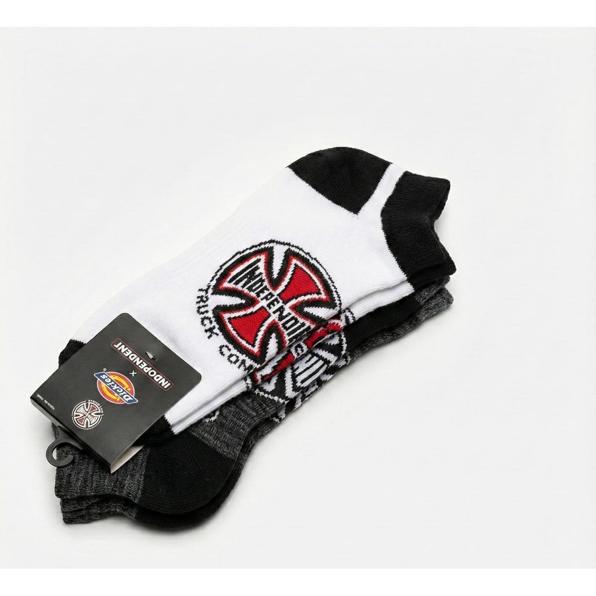 DICKIES - MEDIAS HOMBRE DICKIES INDEPENDENT SHOW ASSORMENT PAQUET  DE 3 GRIS SURT 6/12