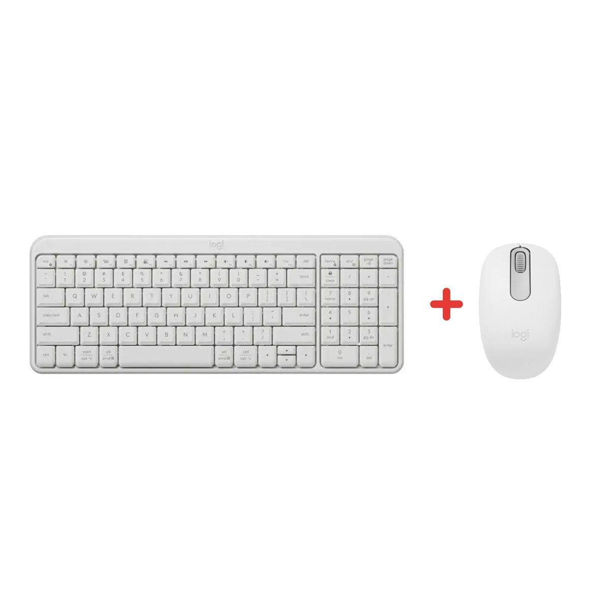LOGITECH - TECLADO Y MOUSE LOGITECH K250 MOUSE M196 BT BLANCO
