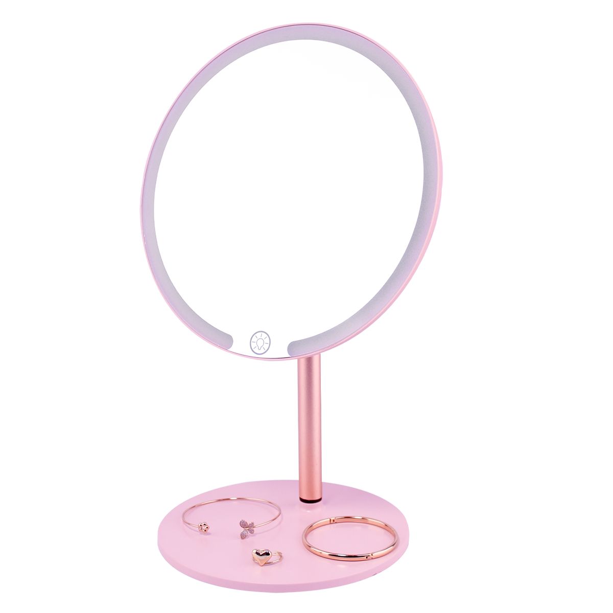 BELLESPA COSMETICS - Espejo de Tocador Galaxy Led Rosa