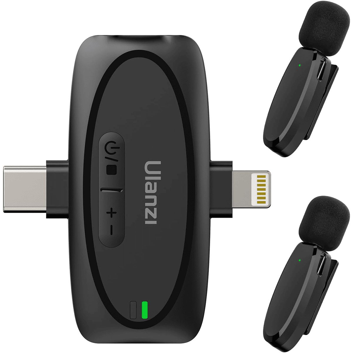 ULANZI - Micrófono Inalámbrico ULANZI V6 Multiconexión Universal Dual para Android iPhone y Cámara