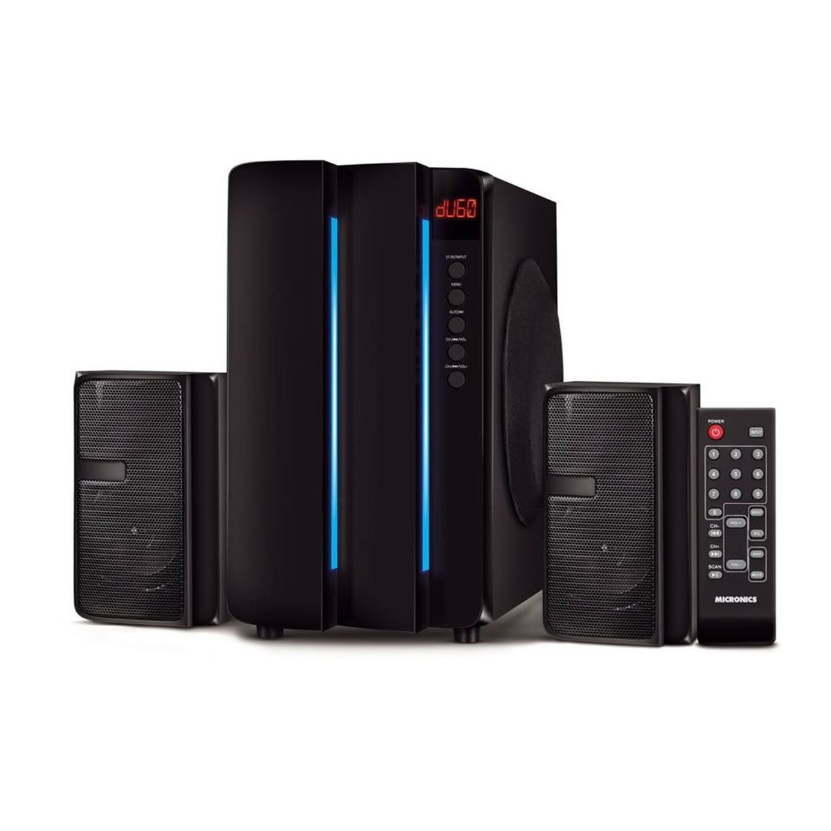 MICRONICS - SISTEMA DE AUDIO MULTIMEDIA 2.1 INFINITY 6 MIC S7601  80w MICRONICS