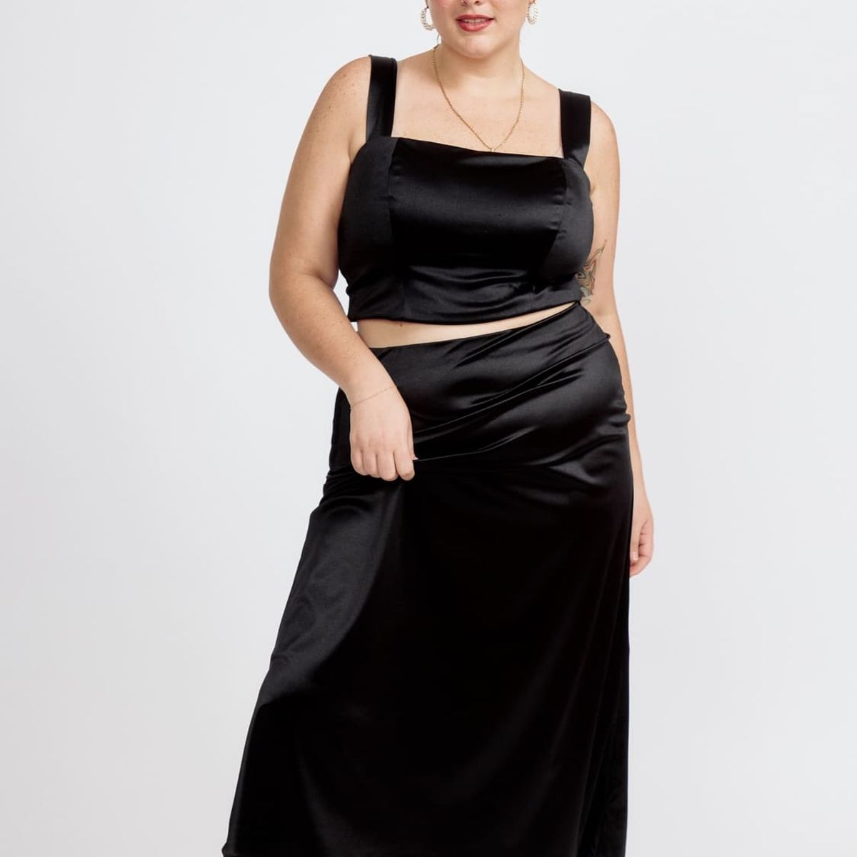 MISS LADY - Falda de Satin Mujer