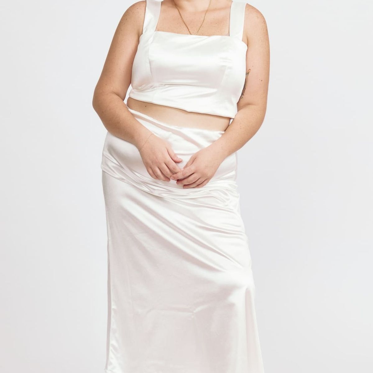 MISS LADY - Falda de Satin Mujer