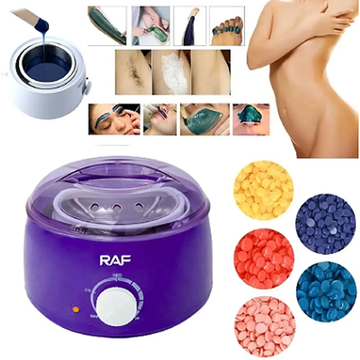 GENERICO - OLLA CALENTADOR DE CERA MORADO