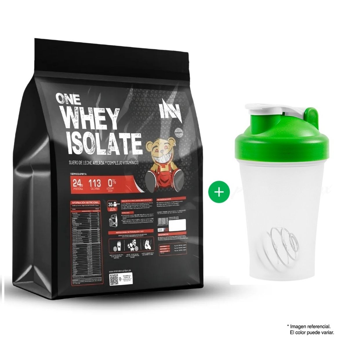 INN INNOVATE NUTRITION - ONE WHEY ISOLATE CHOCOLATE 3 kilos proteína isolatada + SHAKER