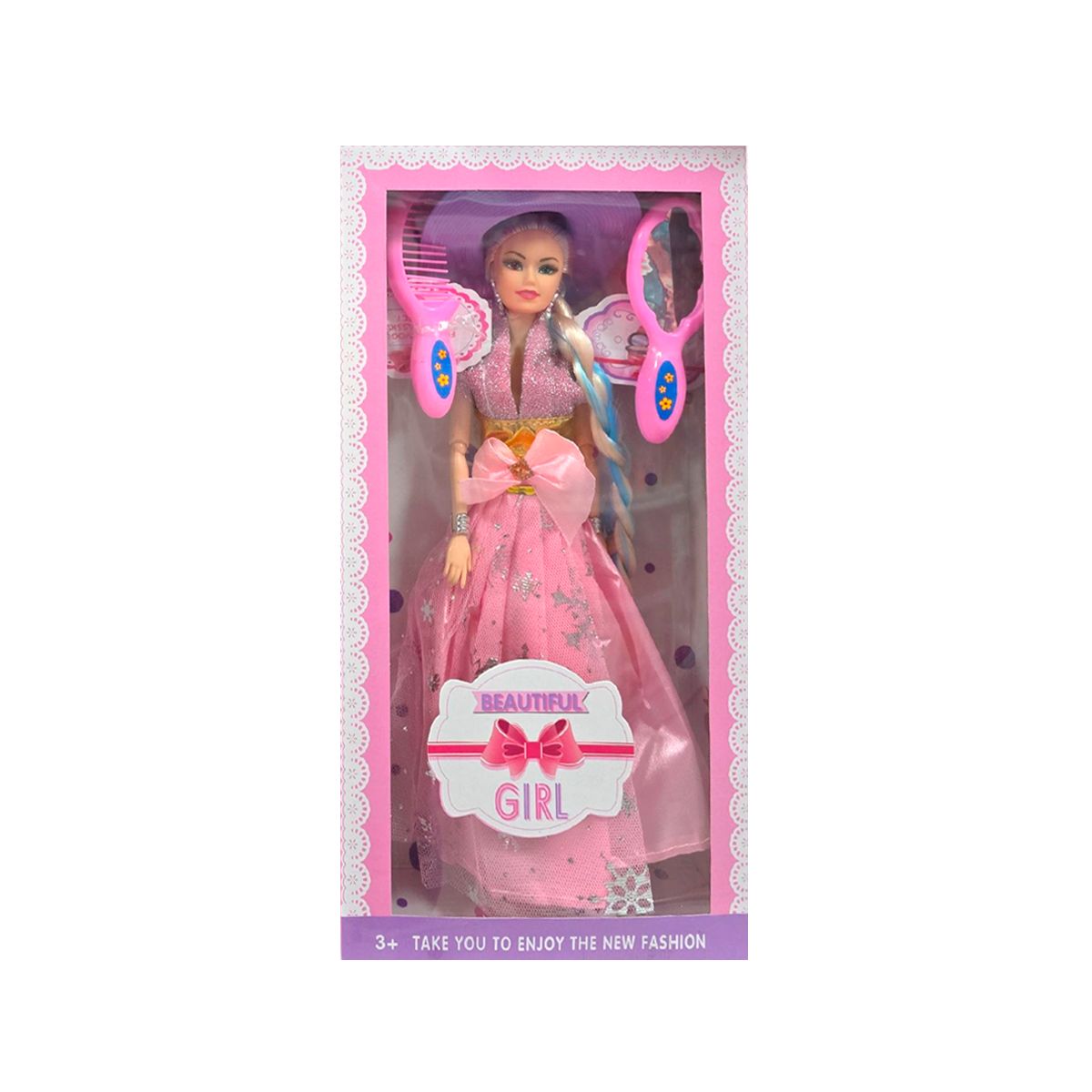 GENERICO - Muñeca Beautiful Girl con Peine