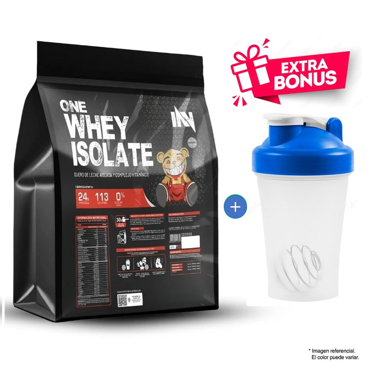 INN INNOVATE NUTRITION - ONE WHEY ISOLATE 3000gr - INN PROTEÍNA ISOLATADA VAINILLA