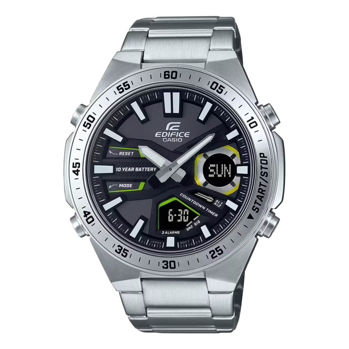 EDIFICE - Reloj Edifice EFV-C110DC-1A3V Hombre Acero Plateado