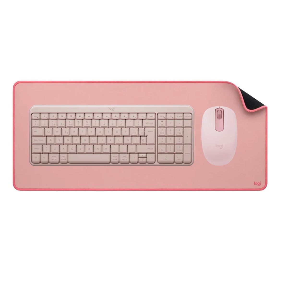 LOGITECH - Combo Logitech Teclado Bluetooth K250 Mouse M196 Pad mouse Rosado