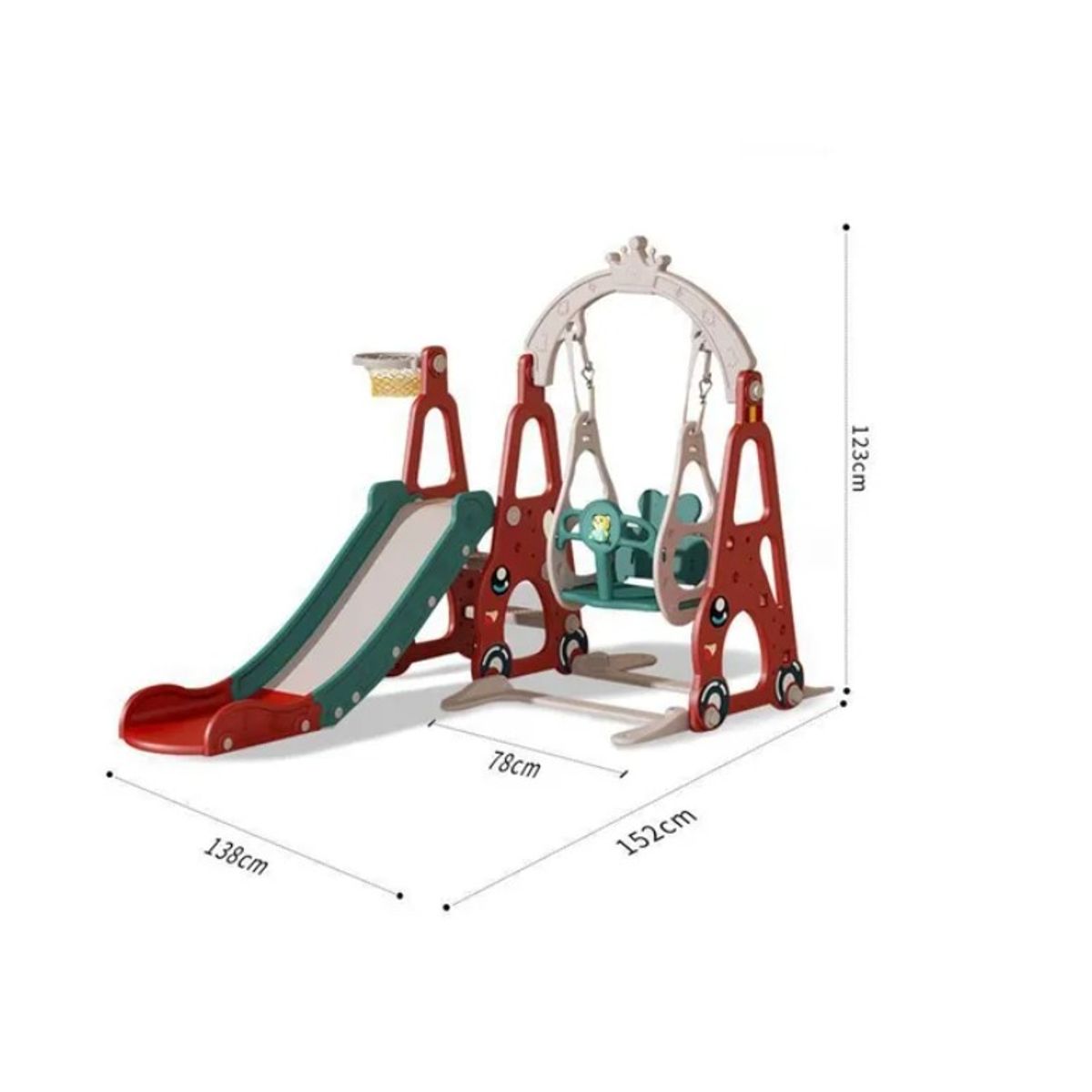 GENERICO - Centro De Juegos Tobogán Columpio Niños Multifuncional Recreativo