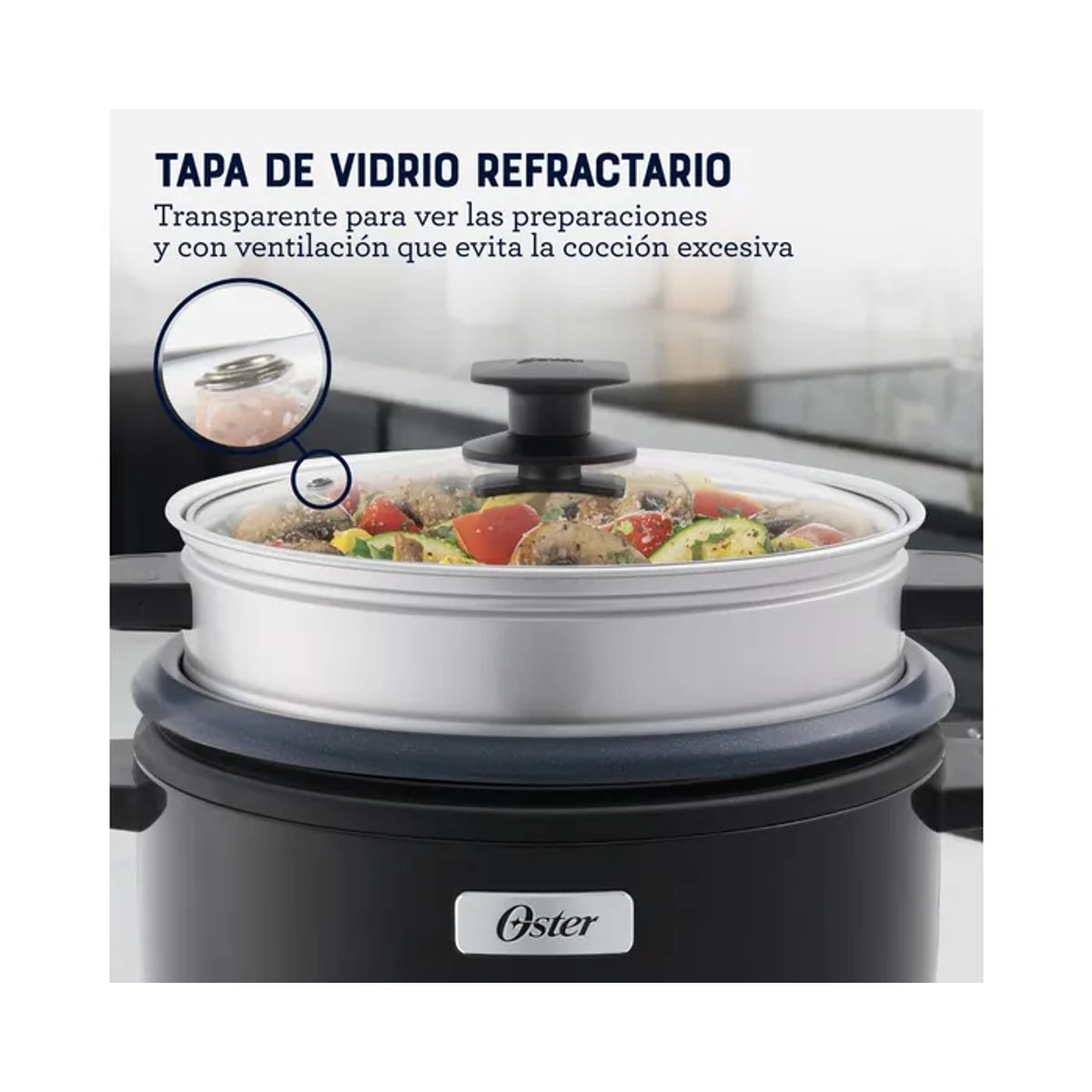 OSTER - Olla arrocera Oster 3 en 1 2.2L – CKSTRC12DFBLK-053