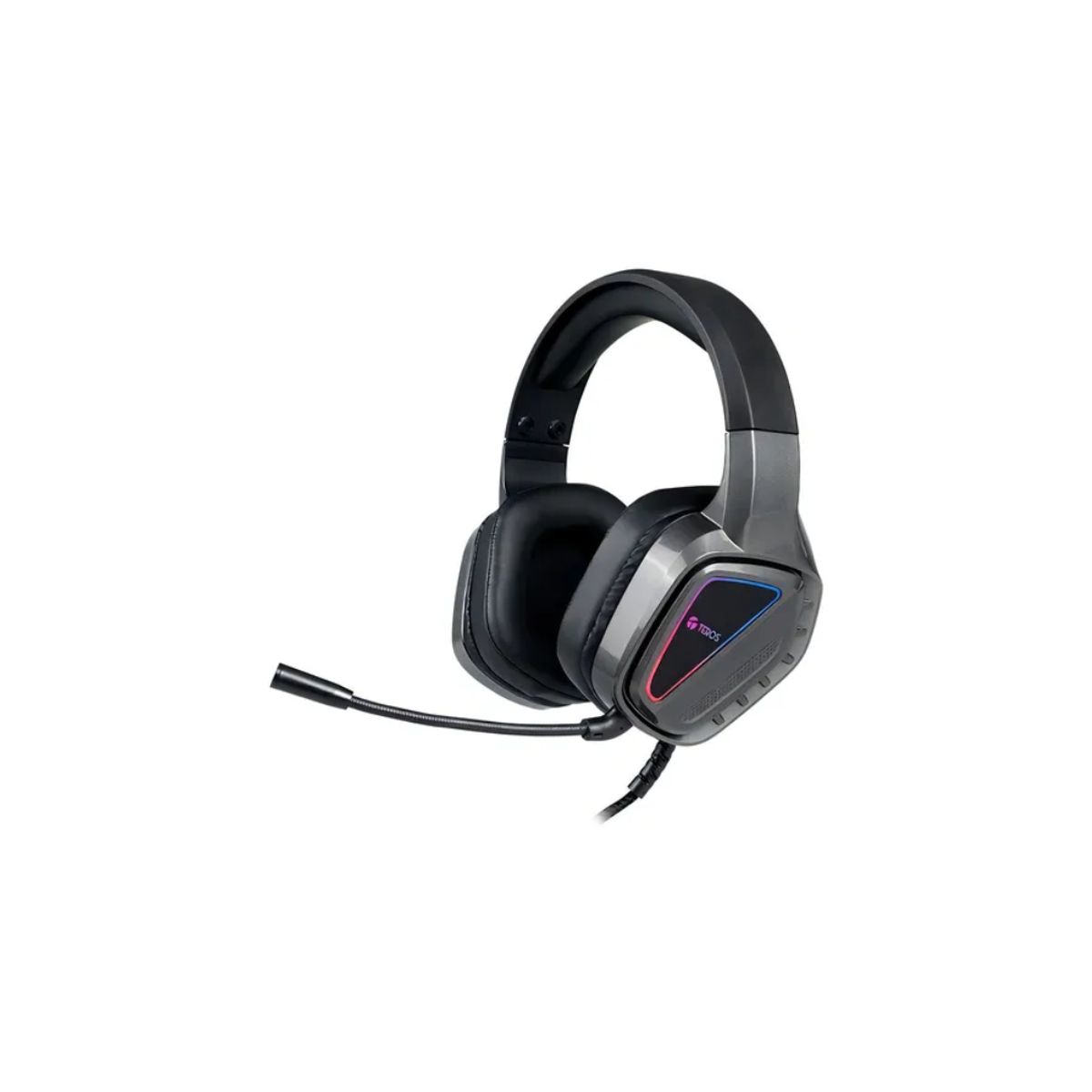 TEROS - AUDIFONOS CON MICRÓFONO TEROS TE-8171N ESTÉREO JACK 3 5 MM USB RGB