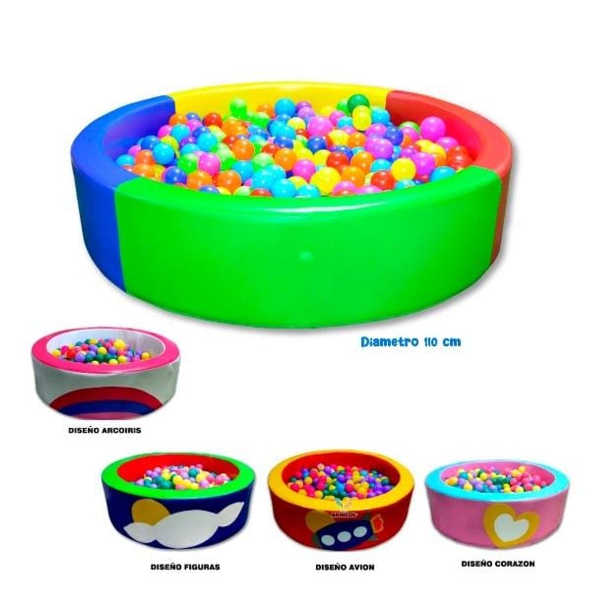 GENERICO - PISCINA ESTIMULACION CON DISEÑO CON 100 PELOTAS