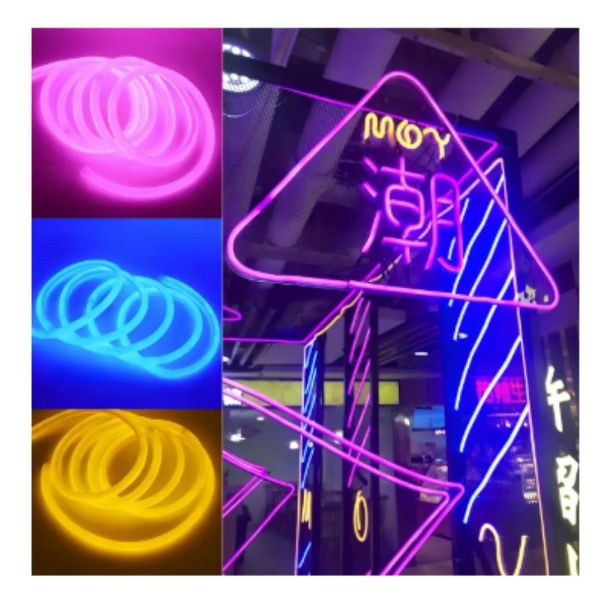 GENERICO - Rollo de Luz Led Manguera Neón Flex x100 metros Color Rojo