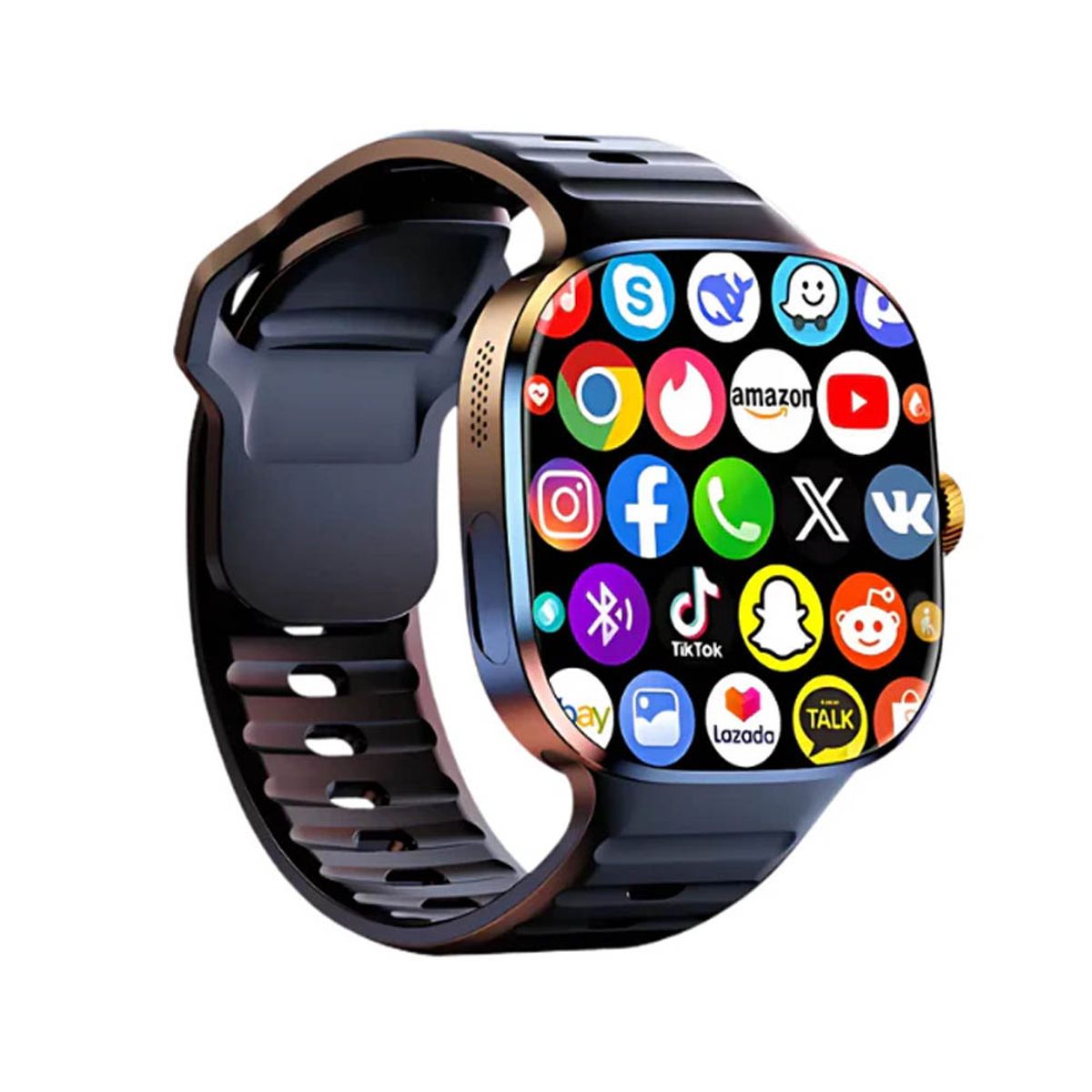 OEM - Smartwatch M99 Android Play Store Amoled Negro Correa Gratis