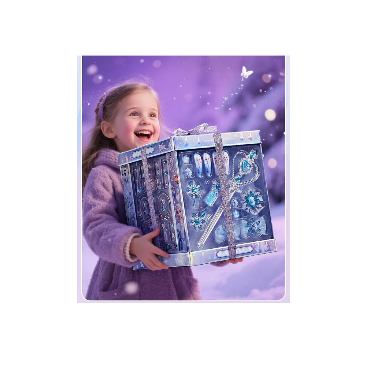 FROZEN - Juguete Set de Joyas y Cuentas de Frozen con Varita y Corona