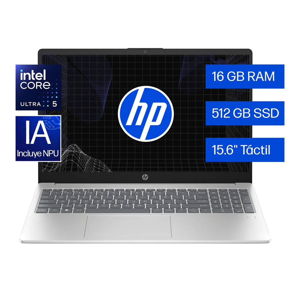 HP - Laptop HP 15-fd1255la Intel Core Ultra 5 16GB 512GB Táctil