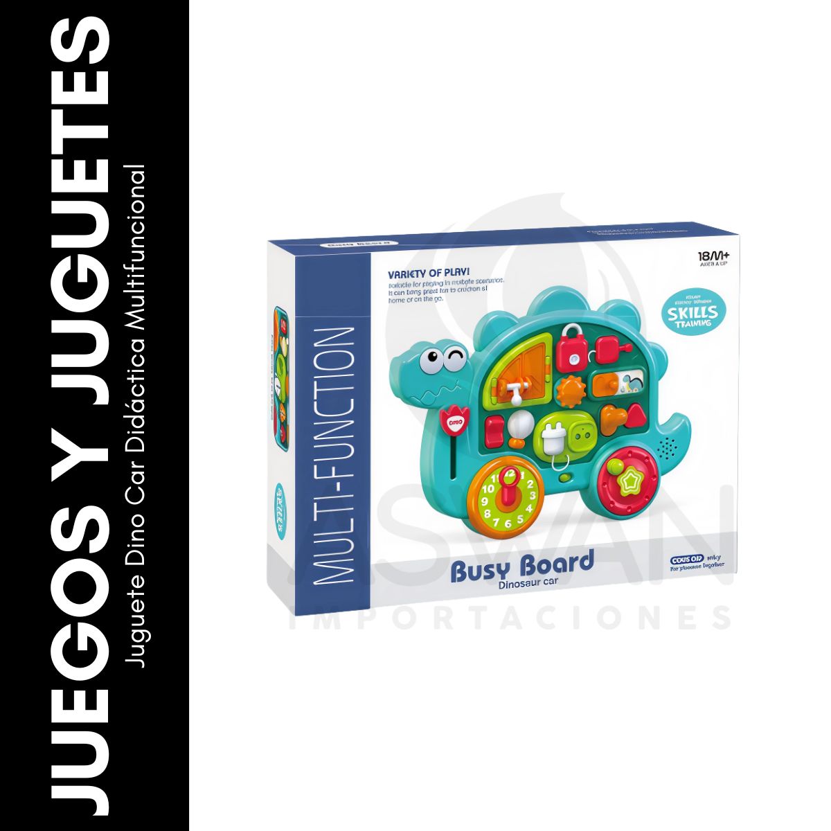 GENERICO - Juguete Dino Car Didáctica Multifuncional