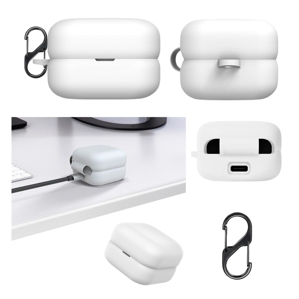 GENERICO - Funda Case De Silicona Para Audífonos Sony Linkbuds WF-LS910N BLANCO