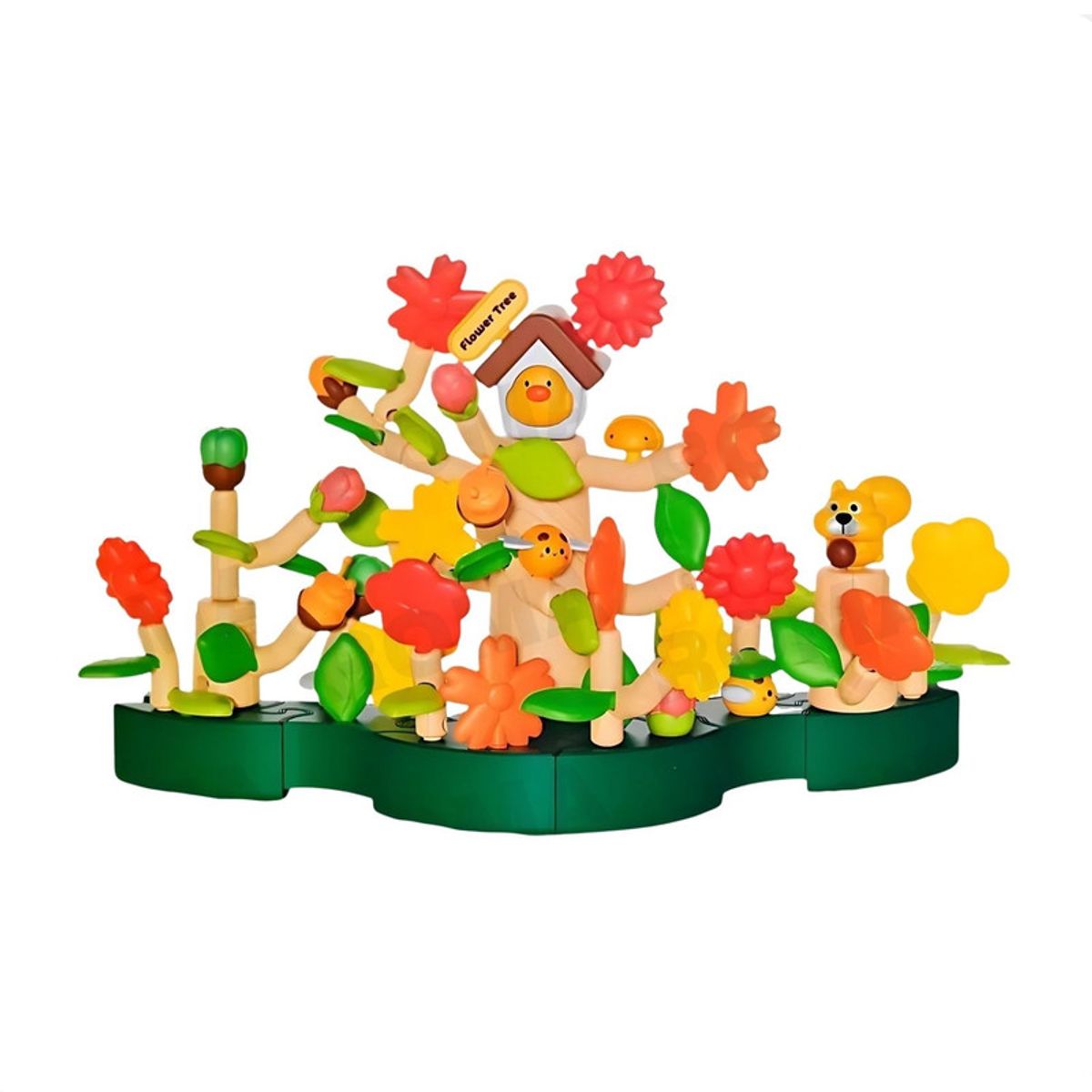 GENERICO - FLORES ARMABLES 91 PIEZAS JUEGO DIDÁCTICO