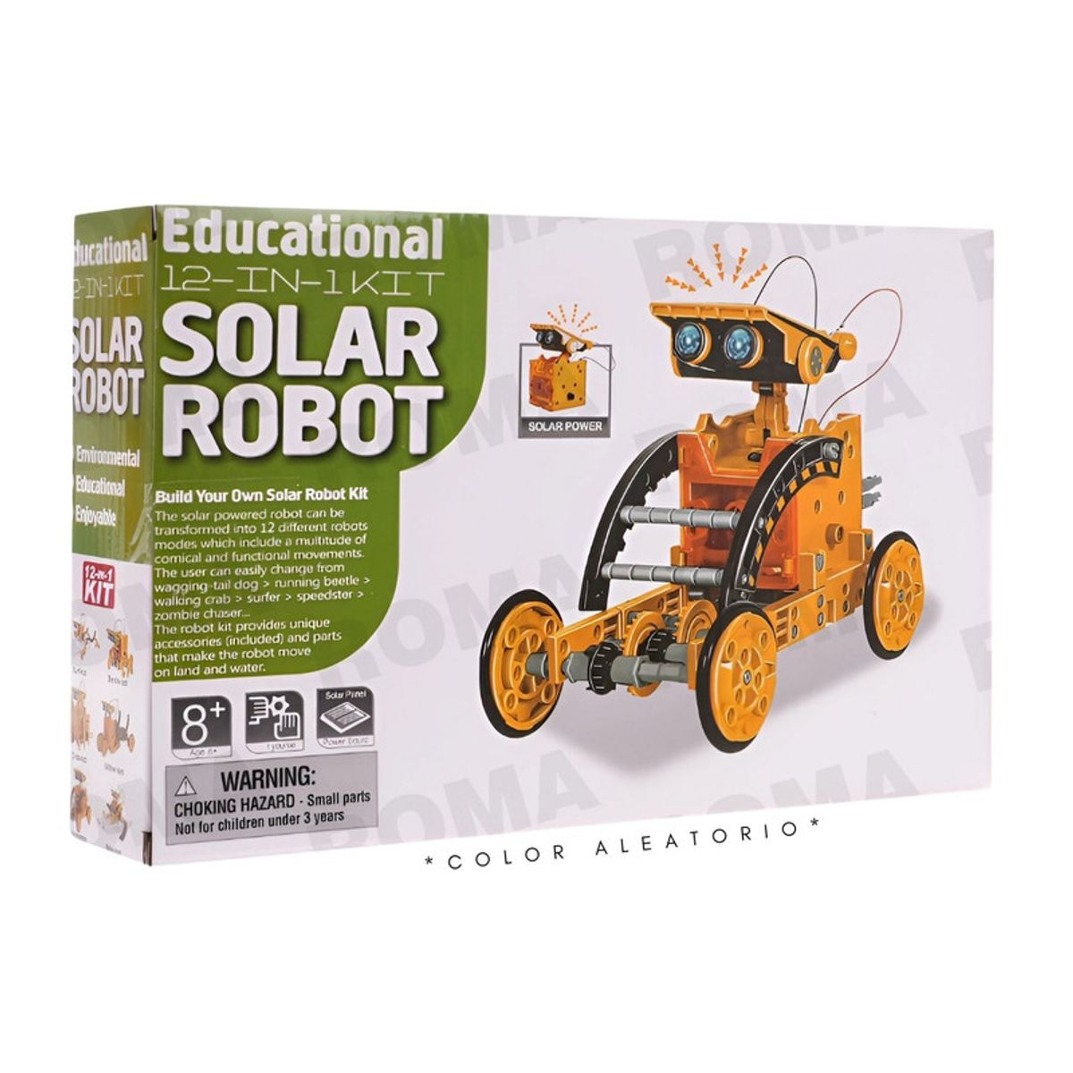GENERICO - ROBOT CON PANEL SOLAR JUEGO EDUCATIVO