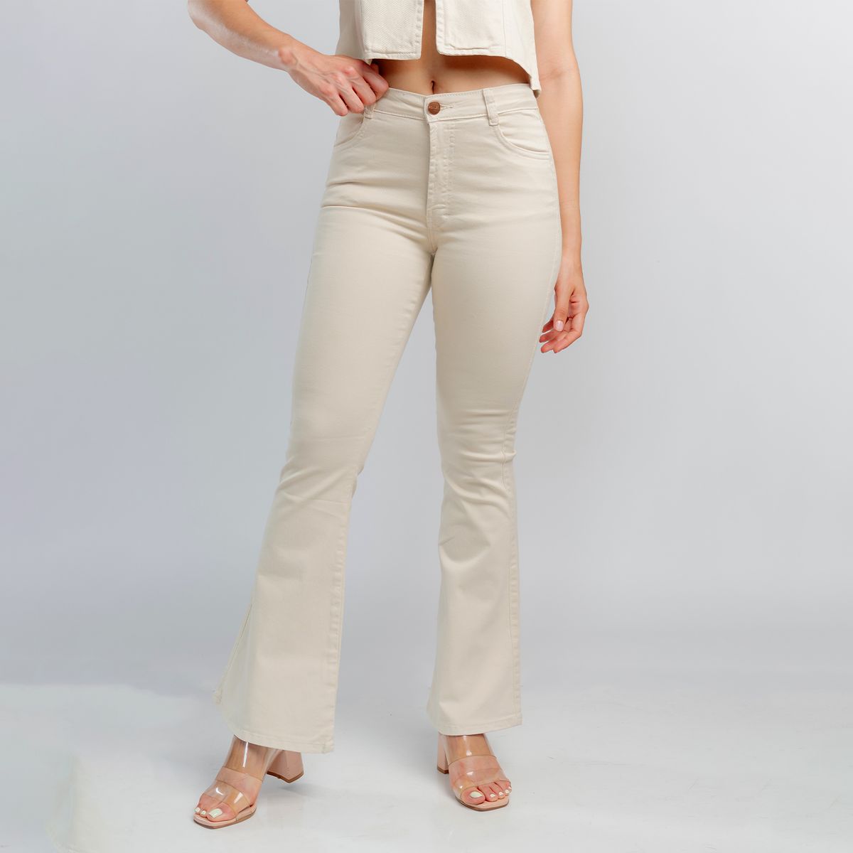 ROXJES JEANS - Jean Flare acampanado Drill Mujer Roxjes