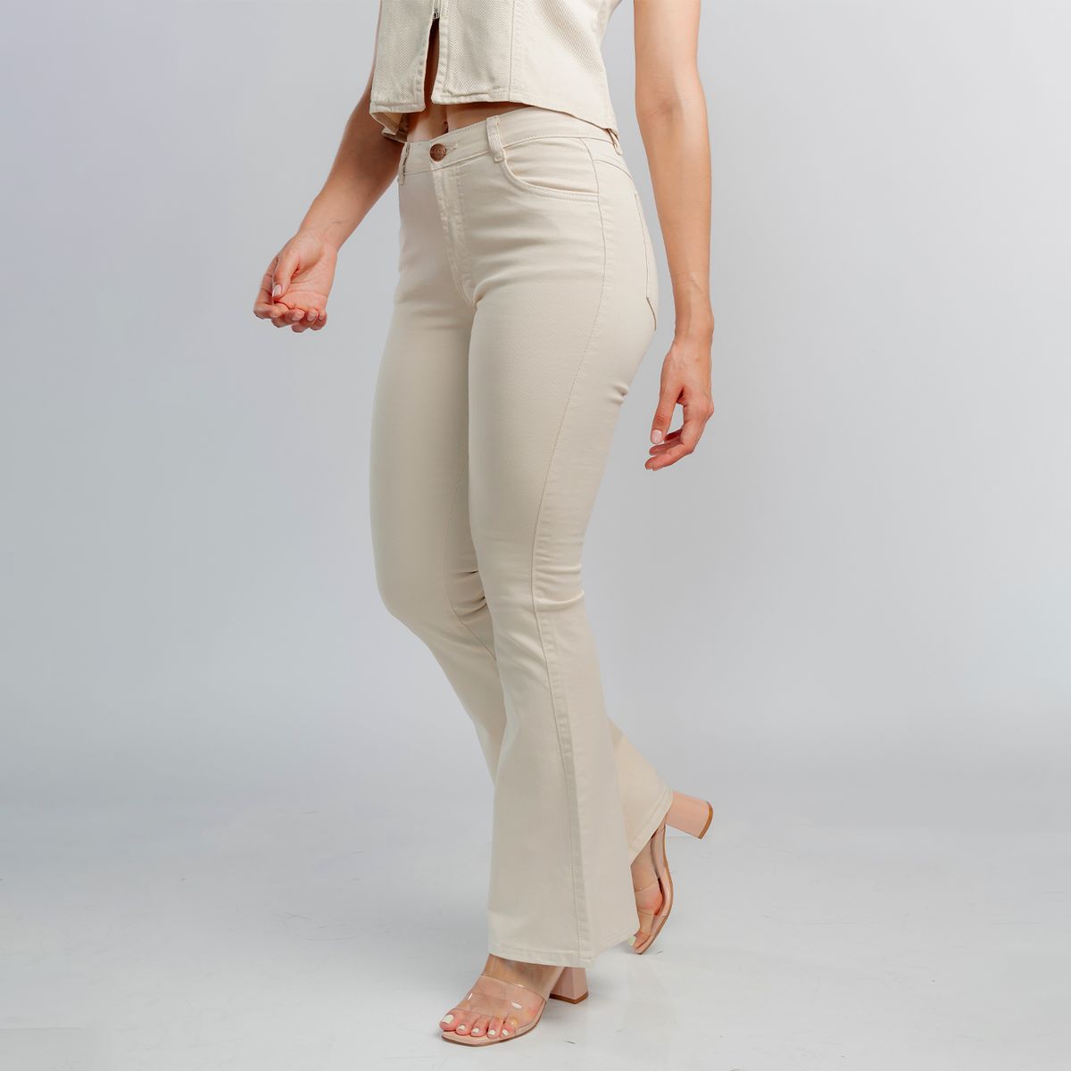 ROXJES JEANS - Jean Flare acampanado Drill Mujer Roxjes