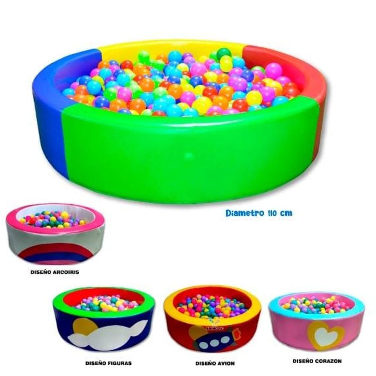 GENERICO - PISCINA ESTIMULACION CON DISEÑO CON 100 PELOTAS
