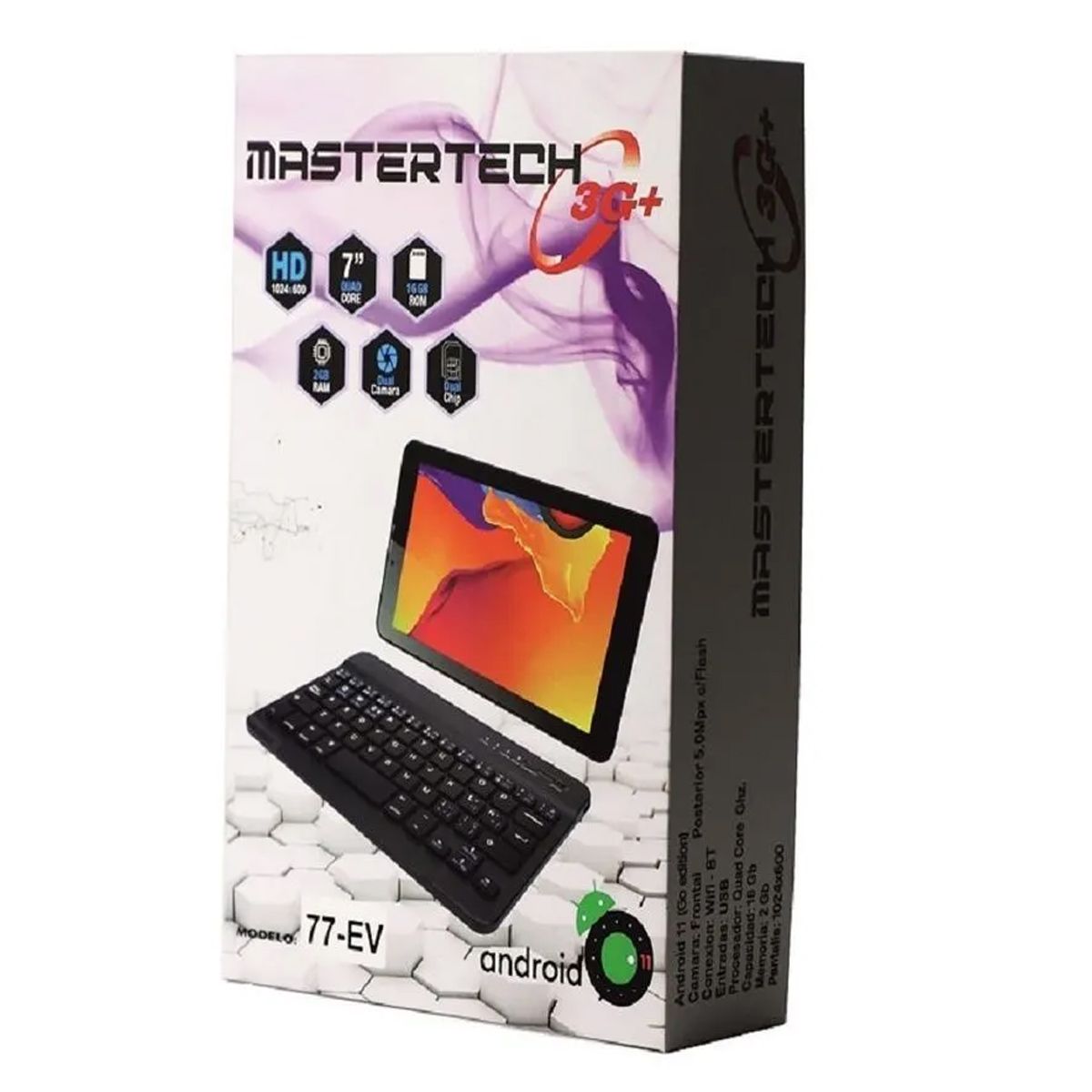 LENOVO - Tablet Mastertech 3G 7 Pulg 16GB 2GB + Teclado Negro