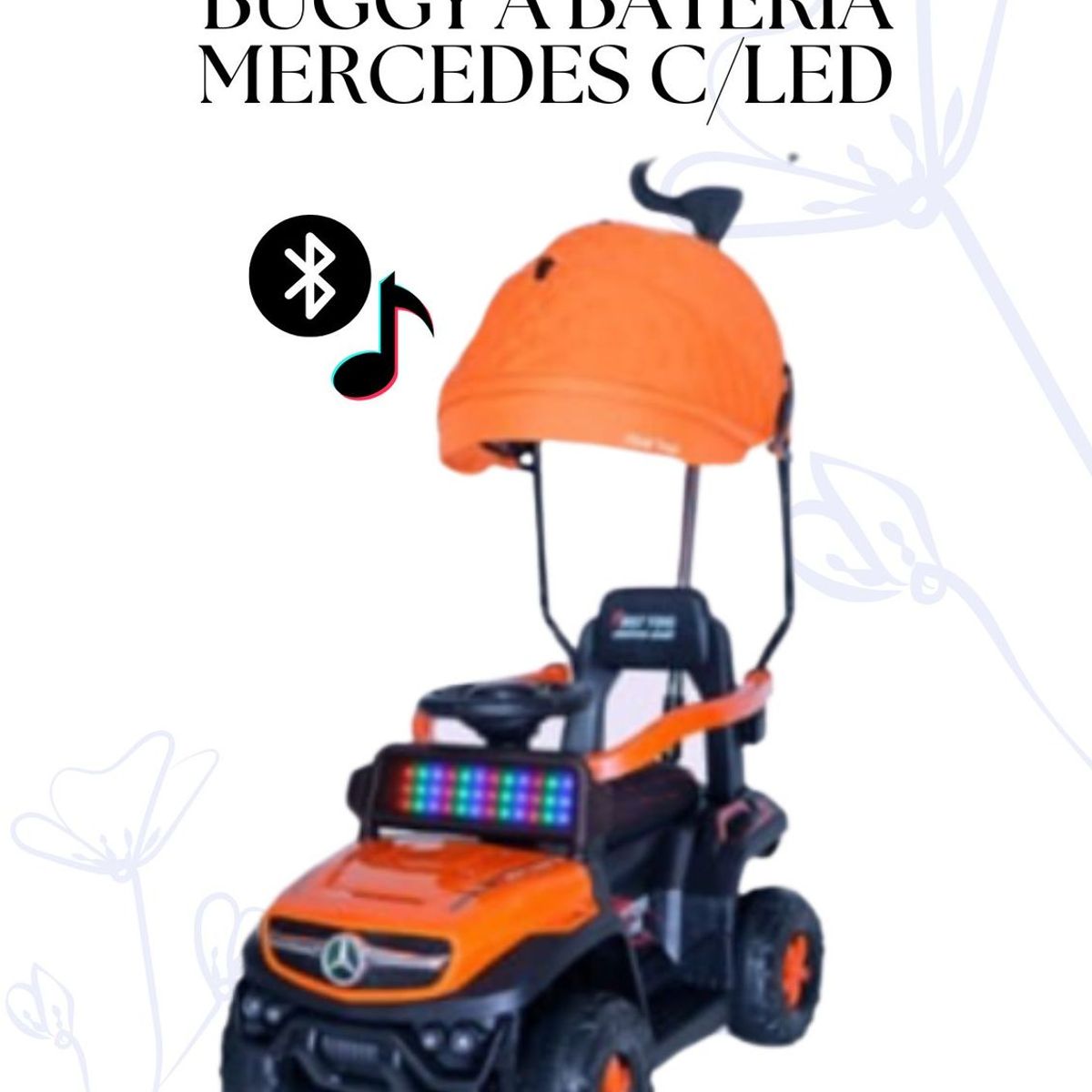 FIRST TOY - CARRITO ORANGE NIÑO - BUGGY MERCEDES CON CONTROL REMOTO