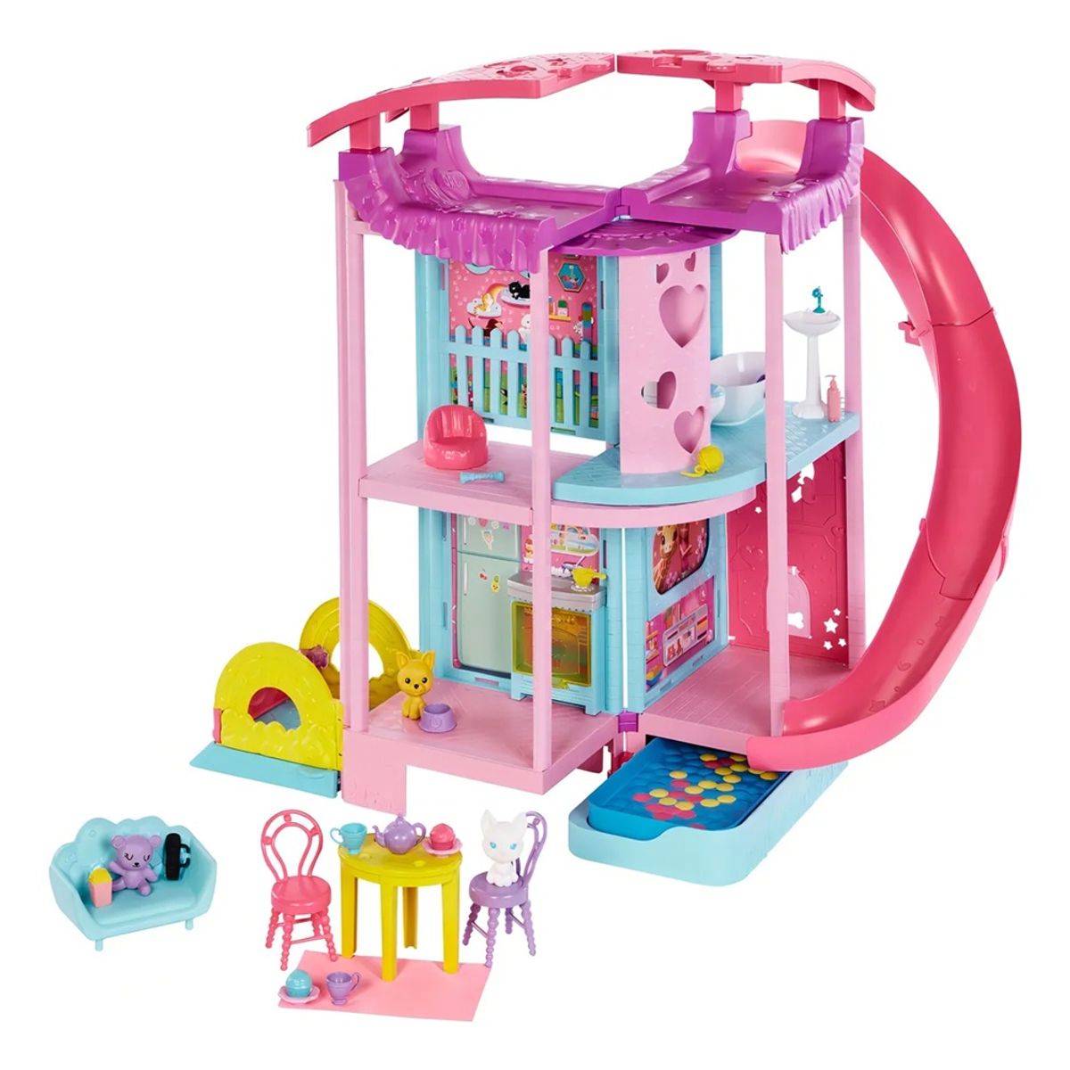 BARBIE - Barbie Chelsea Casa de Muñecas Amoblada 20 Accesorios