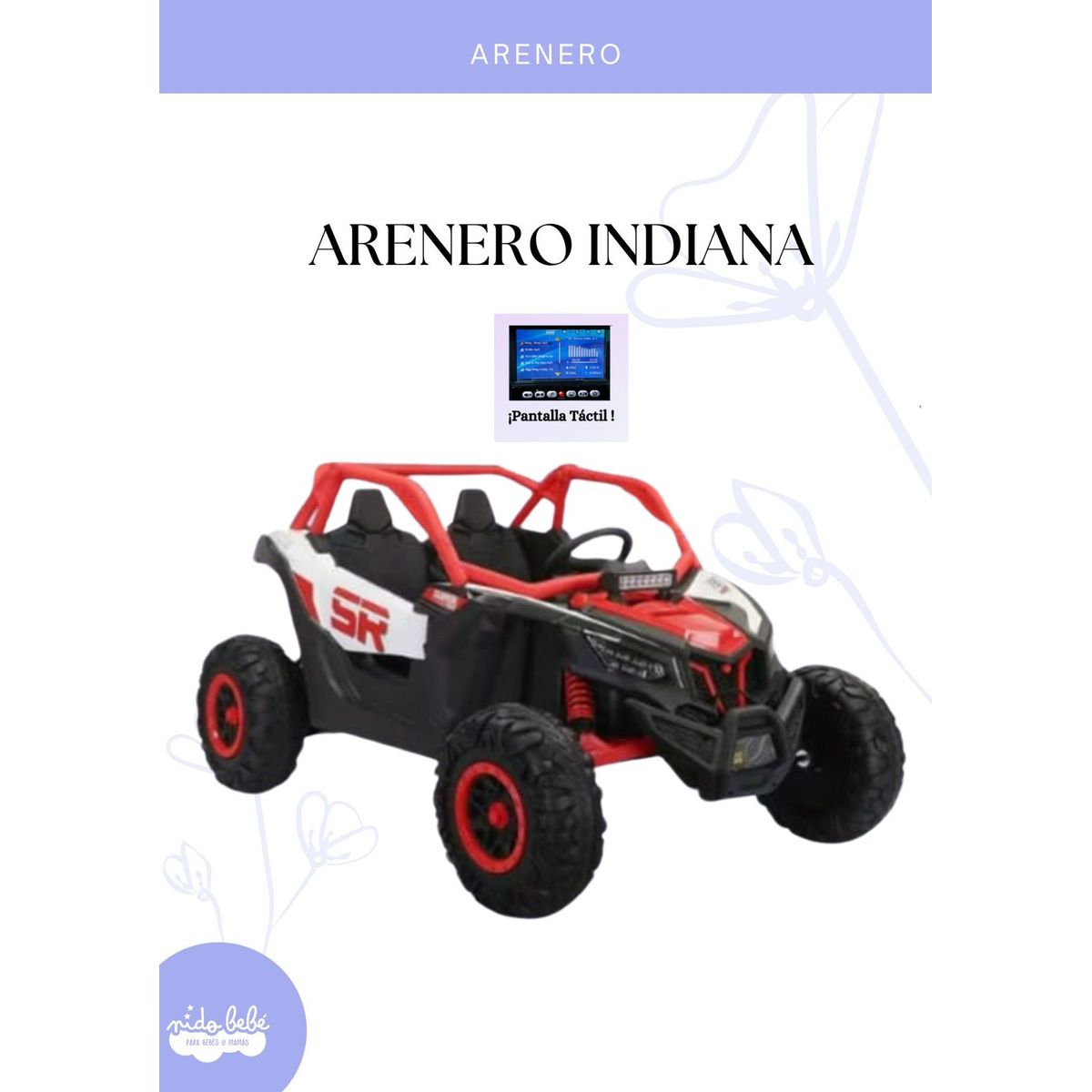 GENERICO - CARRO A BATERIA INDIANA - ROJO