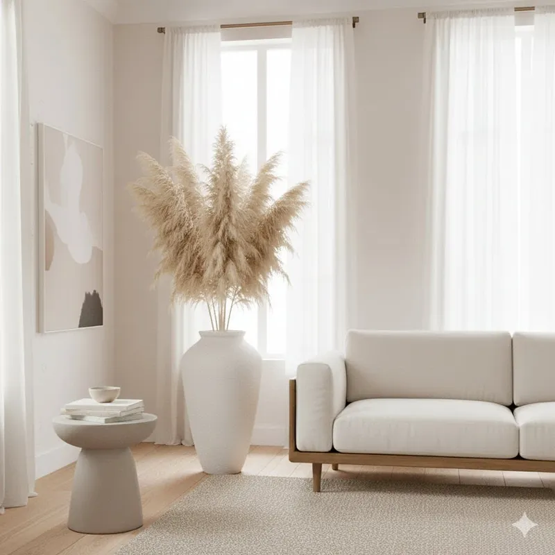 MAP DESIGN HOME - Jarrón de Piso Grande Cerámica Texturada Diseño Terranova Moderno Sala 62 cm