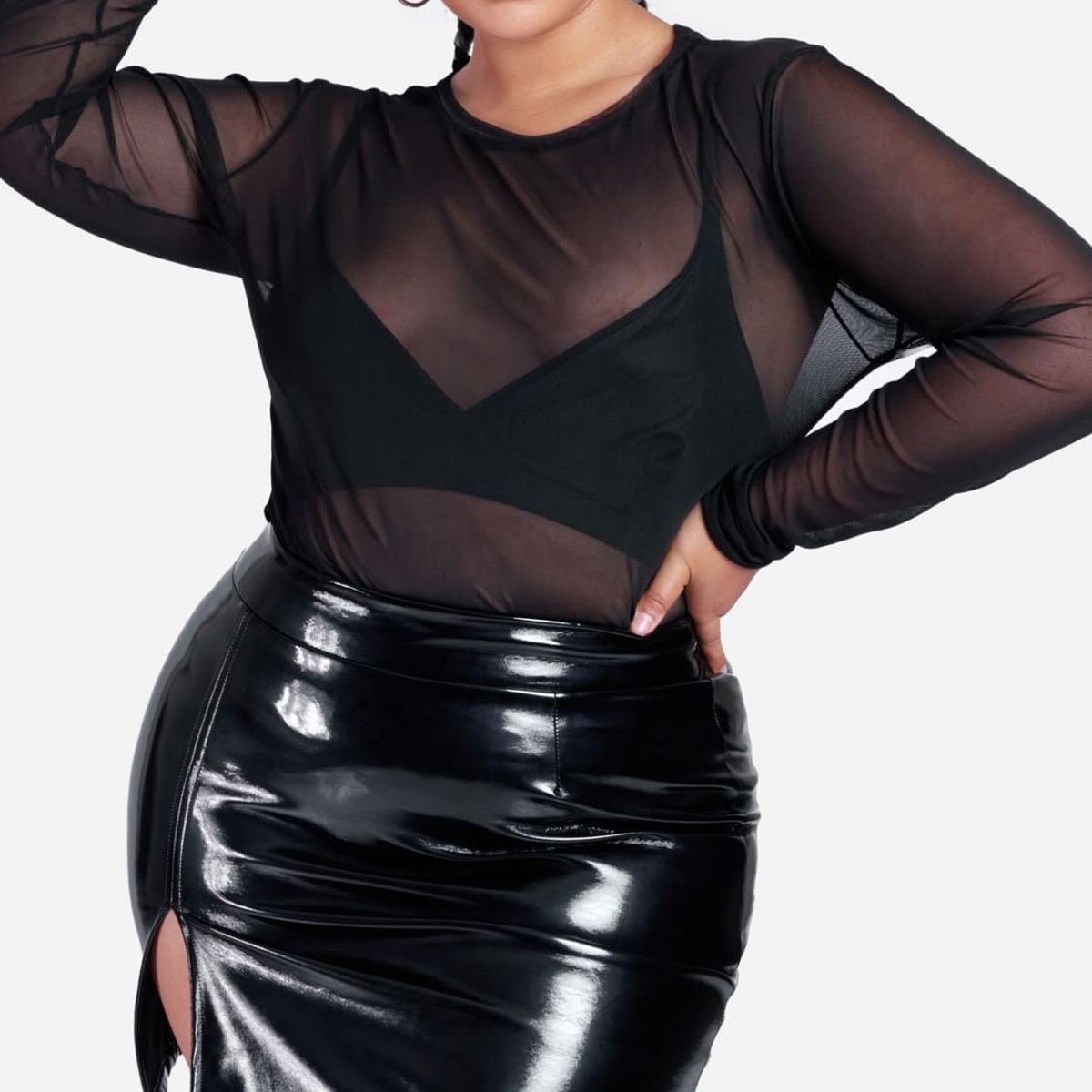 MISS LADY - Top de Tul Mujer Naomi