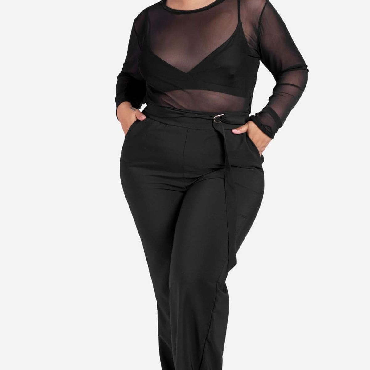 MISS LADY - Top de Tul Mujer Naomi